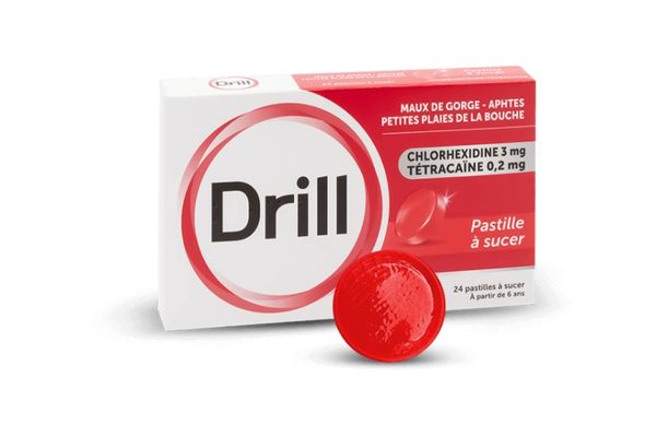 Drill pastilles Mal de gorge 